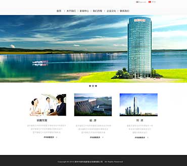 深圳宝利鸿源实业网站站模版