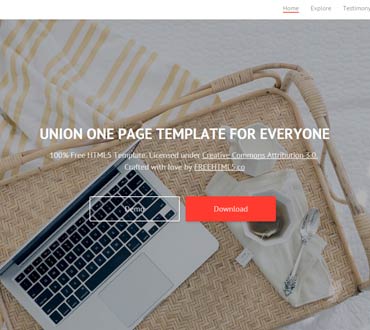 100%自由充分响应HTML5模板